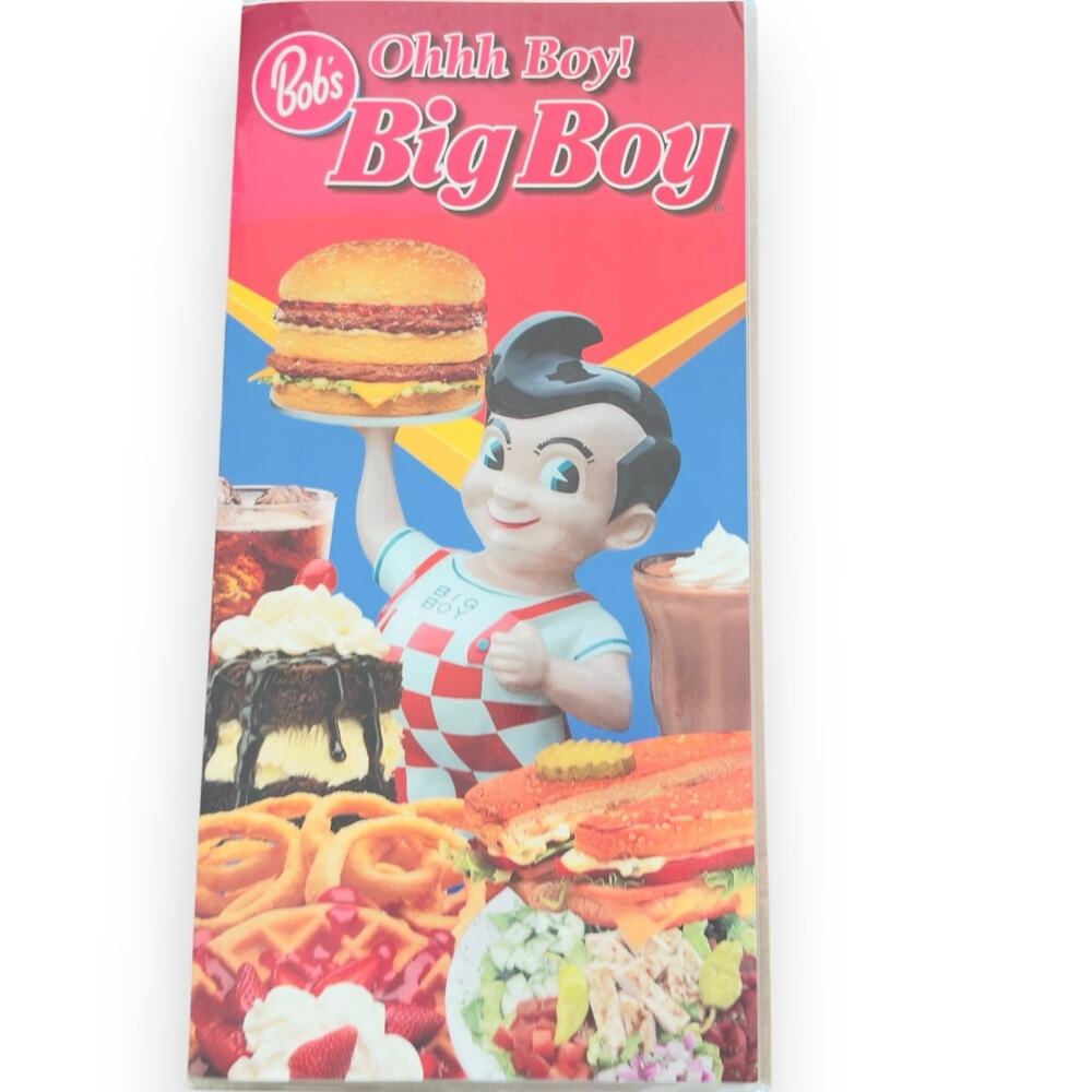 Bob's Big Boy Large Laminated Restaurant Menu 2007 Vintage Diner Memorabilia